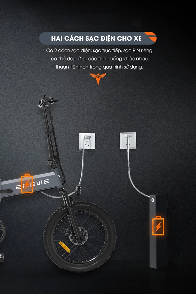 pin Xe đạp điện trợ lực Engwe C20 Pro