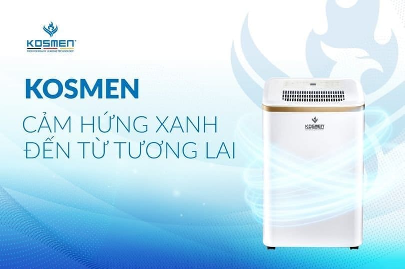 máy hút ẩm kosmen KM-12N cảm hứng xanh đến từ tương lai