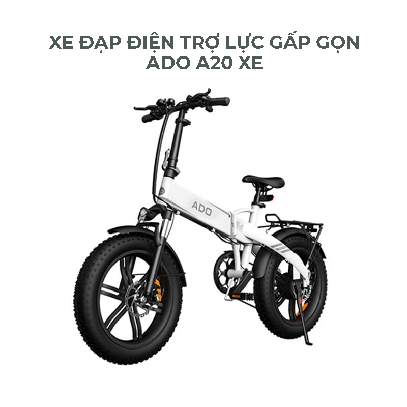 xe đạp điện ADO A20XE màu trắng