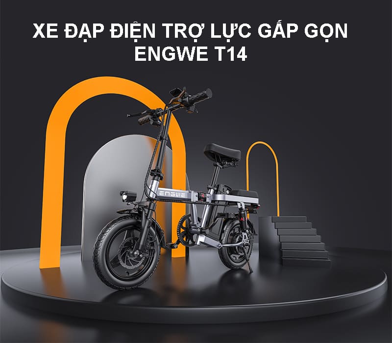 Xe đạp điện trợ lực ENGWE T14 gấp gọn, chính hãng, giá tốt