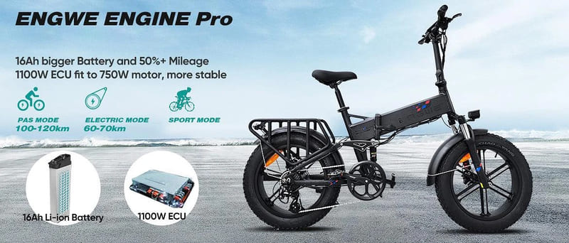 Xe đạp điện trợ lực Engwe Engine Pro - Chính hãng - Giá cực tốt