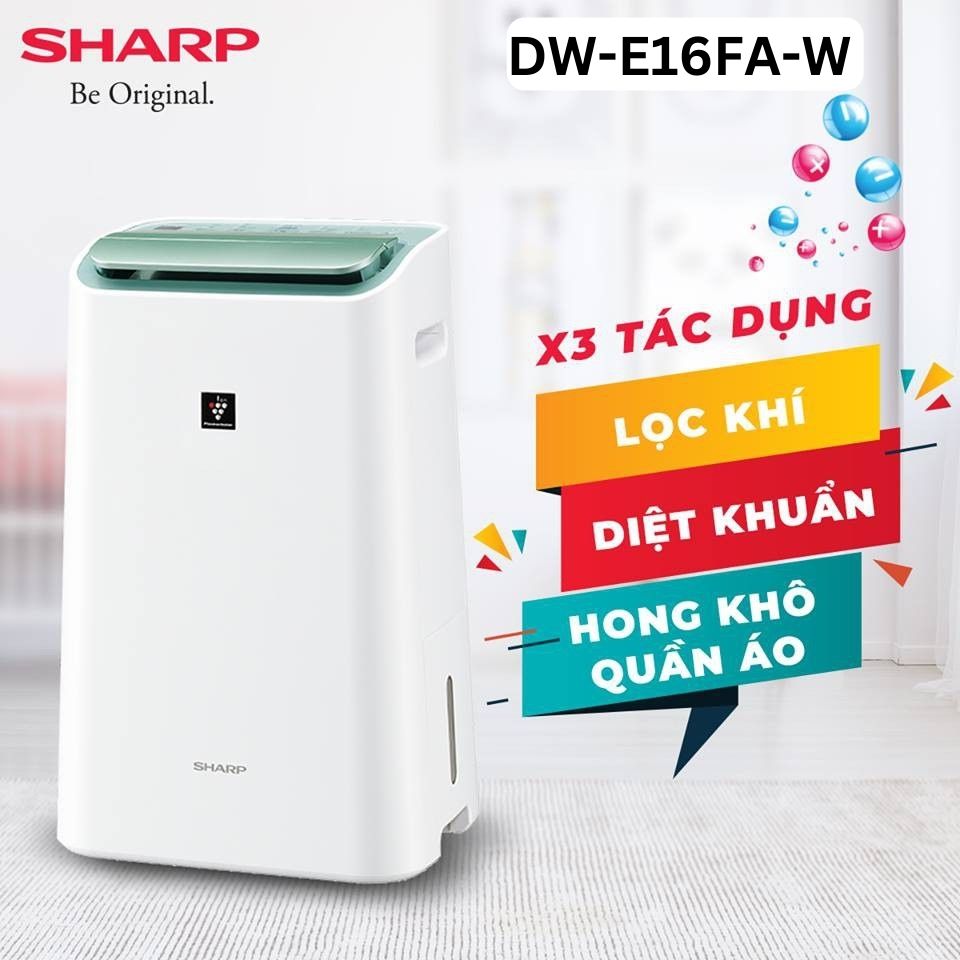 máy hút ẩm lọc không khí Sharp DW-E16FA-W Đà Nẵng