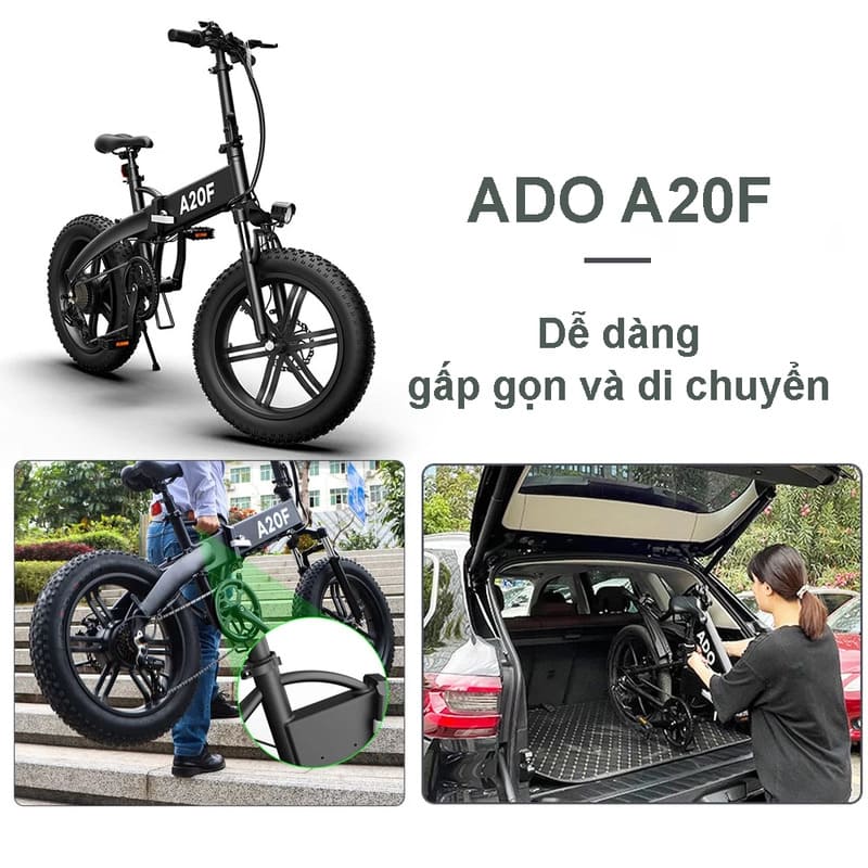 Xe đạp điện trợ lực ADO A20F
