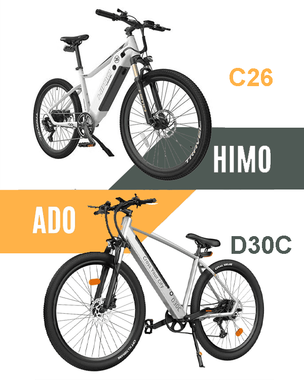 Xe đạp điện Himo C26 và xe điện trợ lực ADO D30C