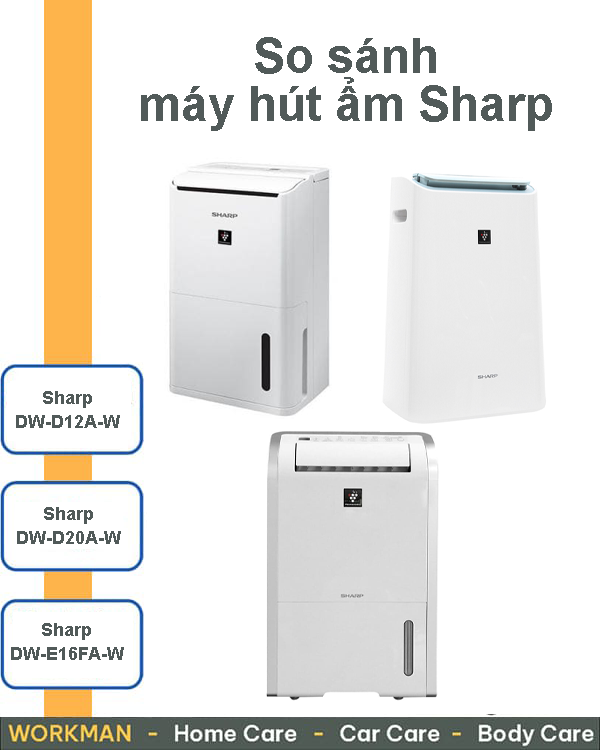 So sánh 3 dòng máy hút ẩm Sharp