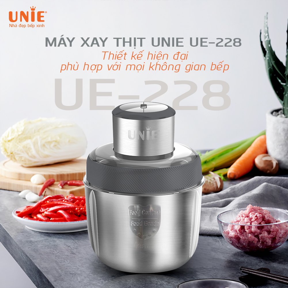 máy xay thịt unie ue-228, máy xay thực phẩm unie ue228