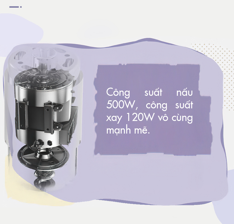 máy nấu sữa hạt mini dingo dcb500