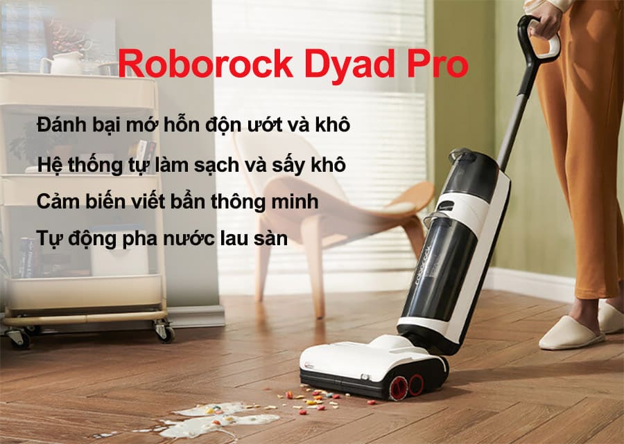Đánh giá máy hút bụi cầm tay không dây Roborock Dyad Pro