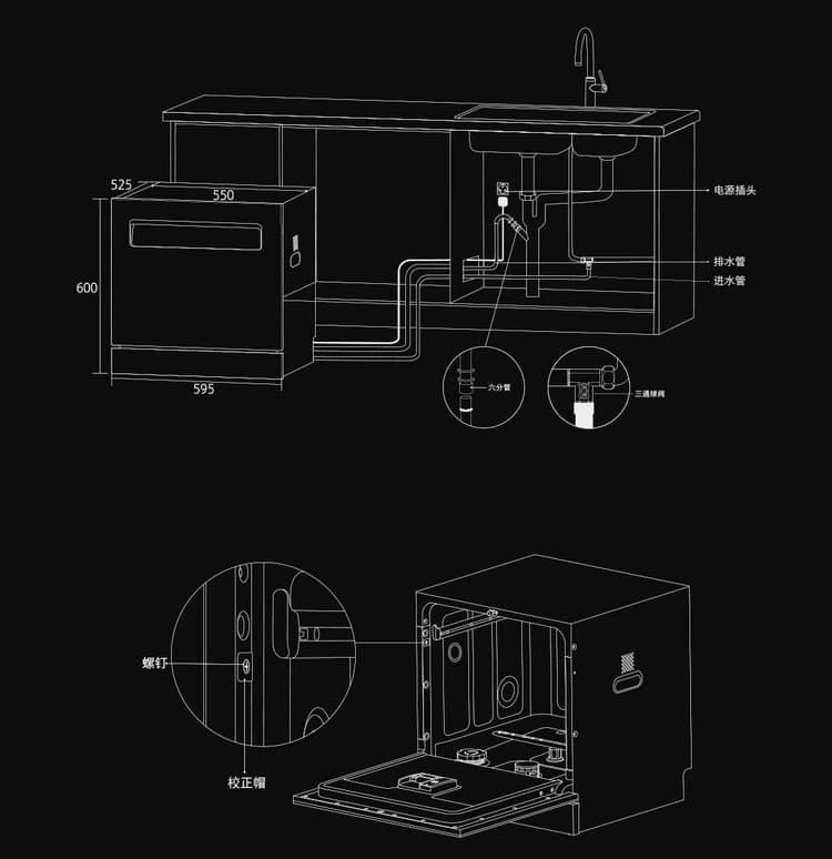 Thông số kỹ thuật của máy rửa bát Xiaomi Mijia S1 12 bộ