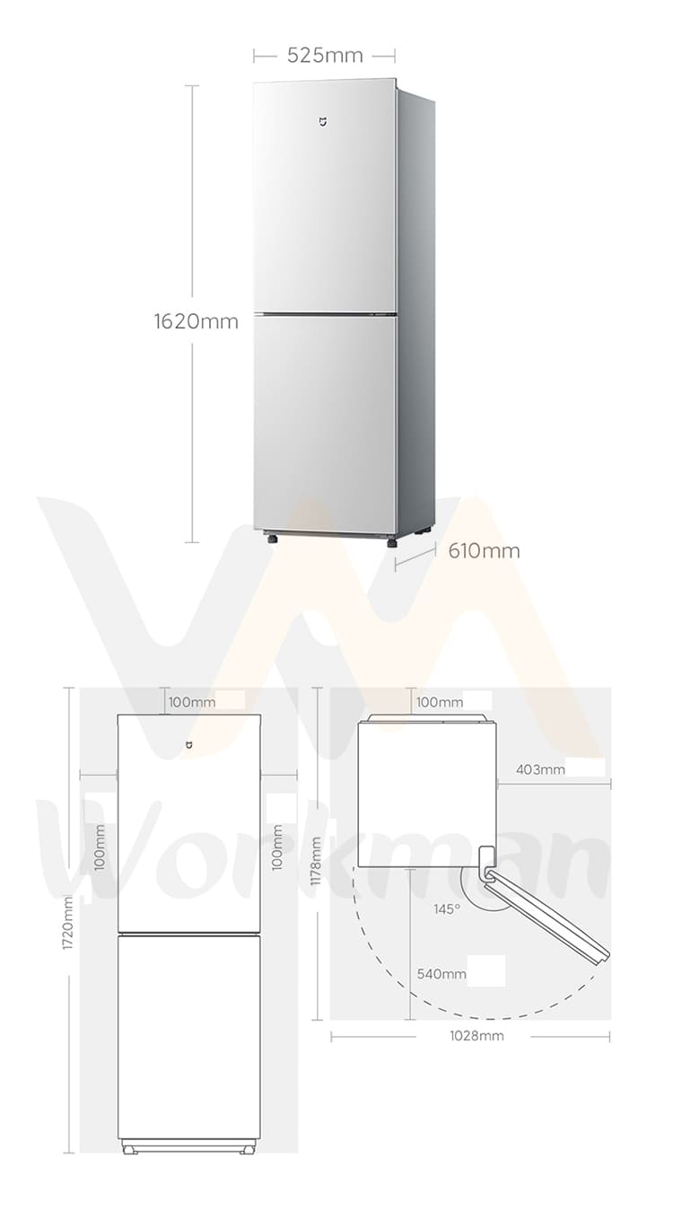 Thông số kỹ thuật của tủ lạnh Xiaomi Mijia 186l